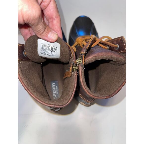 Sperry Top Sider Duck Boots Womens 7 Saltwater Brown Lace Up‎ Ankle Top STS91176 - Picture 7 of 9